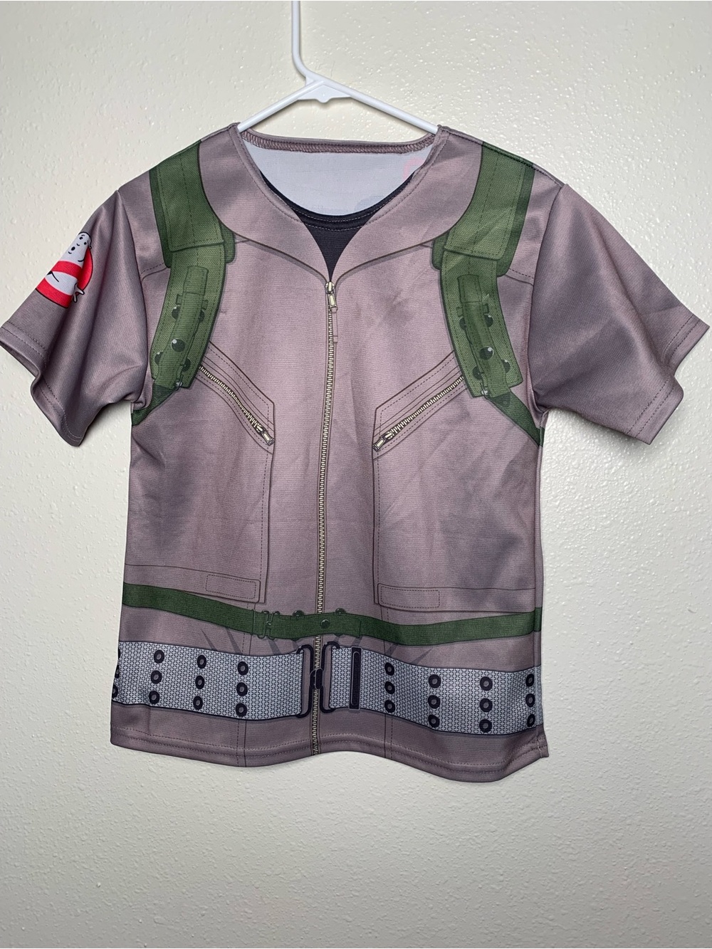 Ghostbusters Kids Costume Top - Gray with Green Accents